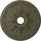 Ekena Millwork Rose and Ribbon Ceiling Medallion (Canopies up to 4"), 23 5/8"OD x 4"ID x 1 1/2"P, Painted Turtle CM23ROPTF - alternate 1